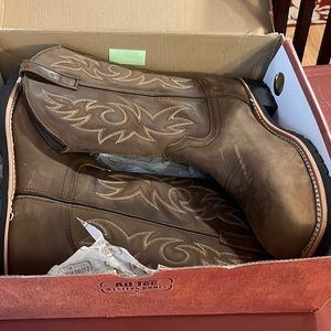 Western steel toe work boots sz 9.5